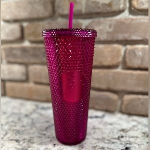 NWT Starbucks raspberry studded tumbler!🌺